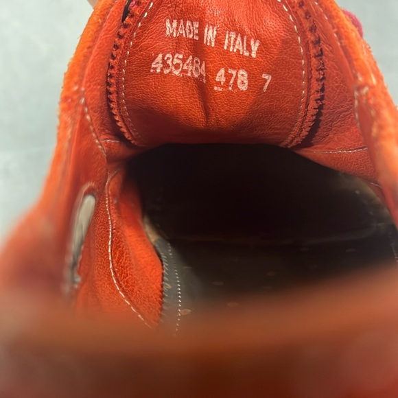 USED Paul Smith orange suede dip-dyed brogues Size 7 UK - Picture 6 of 16